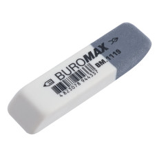 Гумка з абразивною частиною білий 55*14*8mm Buromax