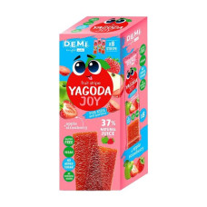Пастила фруктова в інд. упаковці "Jagoda Joy" із соком полуниці D. E. M. I. 8шт/15г