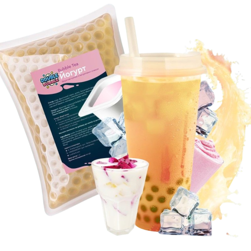Кульки для Bubble Tea зі смаком йогурт 1кг Кульки для Bubble Tea зі смаком йогурт 1кг