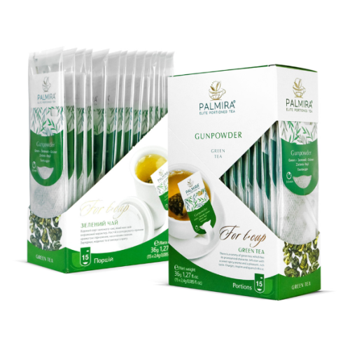 Чай Palmira t-cup BOX "Ганпаудер" для чашки зелений Чай Palmira t-cup BOX "Ганпаудер" для чашки зелений