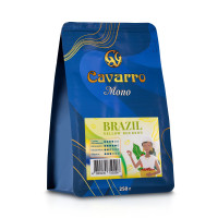 Кава натуральна зернова Cavarro "Mono Arabica Brazil Yellow Bourbon" 250 г