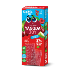Пастила фруктова в інд. упаковці "Jagoda Joy" із соком вишні D. E. M. I. 8шт/15г