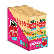 Пастила фруктова "Yagoda Joy" з соком абрикоса 40 шт 15г в уп. ТМ D.E.M.I.
