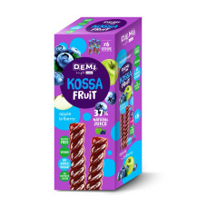 Пастила фруктовая в инд. упаковке "Kossa-Fruit" с соком черники D. E. M. I. 6шт/15г