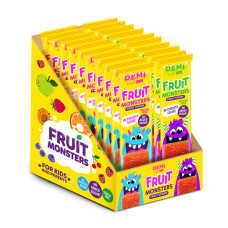 Пастила фруктова "Fruit Monsters" із соком полуниці ТМ D.E.M.I., 15 г/40шт ШОУБОКС